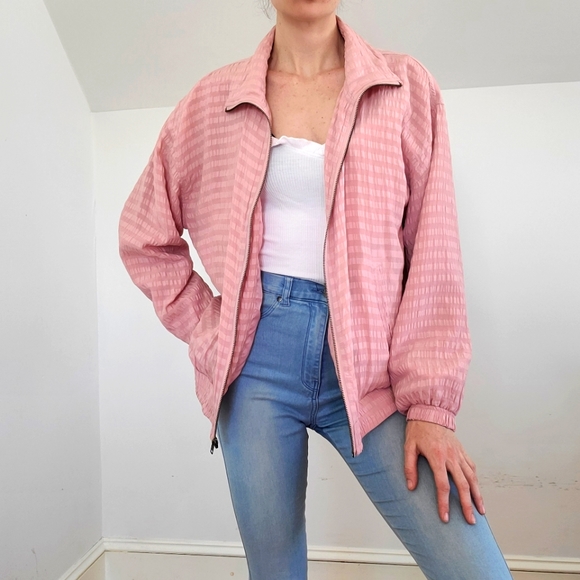 VINTAGE - 100% Silk bomber jacket - Picture 4 of 16